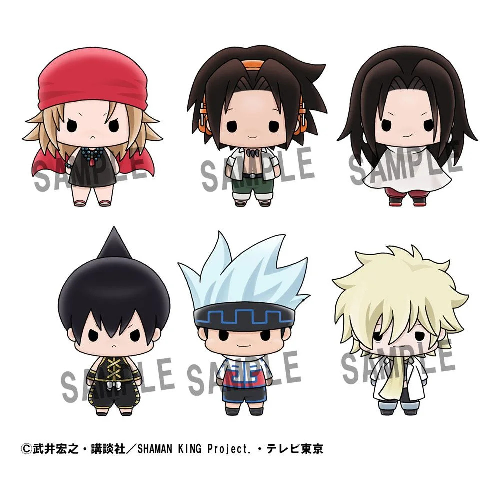 Shaman King Chokorin Mascot Series Trading Figure 6-Pack 5 cm